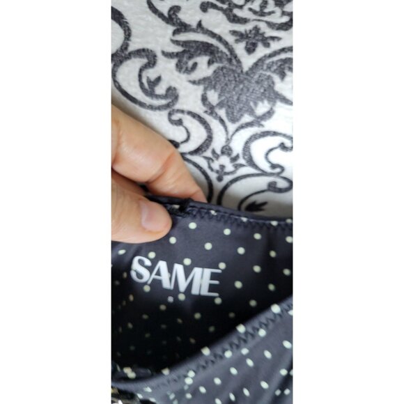 SAME Los Angeles One Piece Swimsuit Womens Size Small Black Polka dot  Grace - Picture 4 of 7
